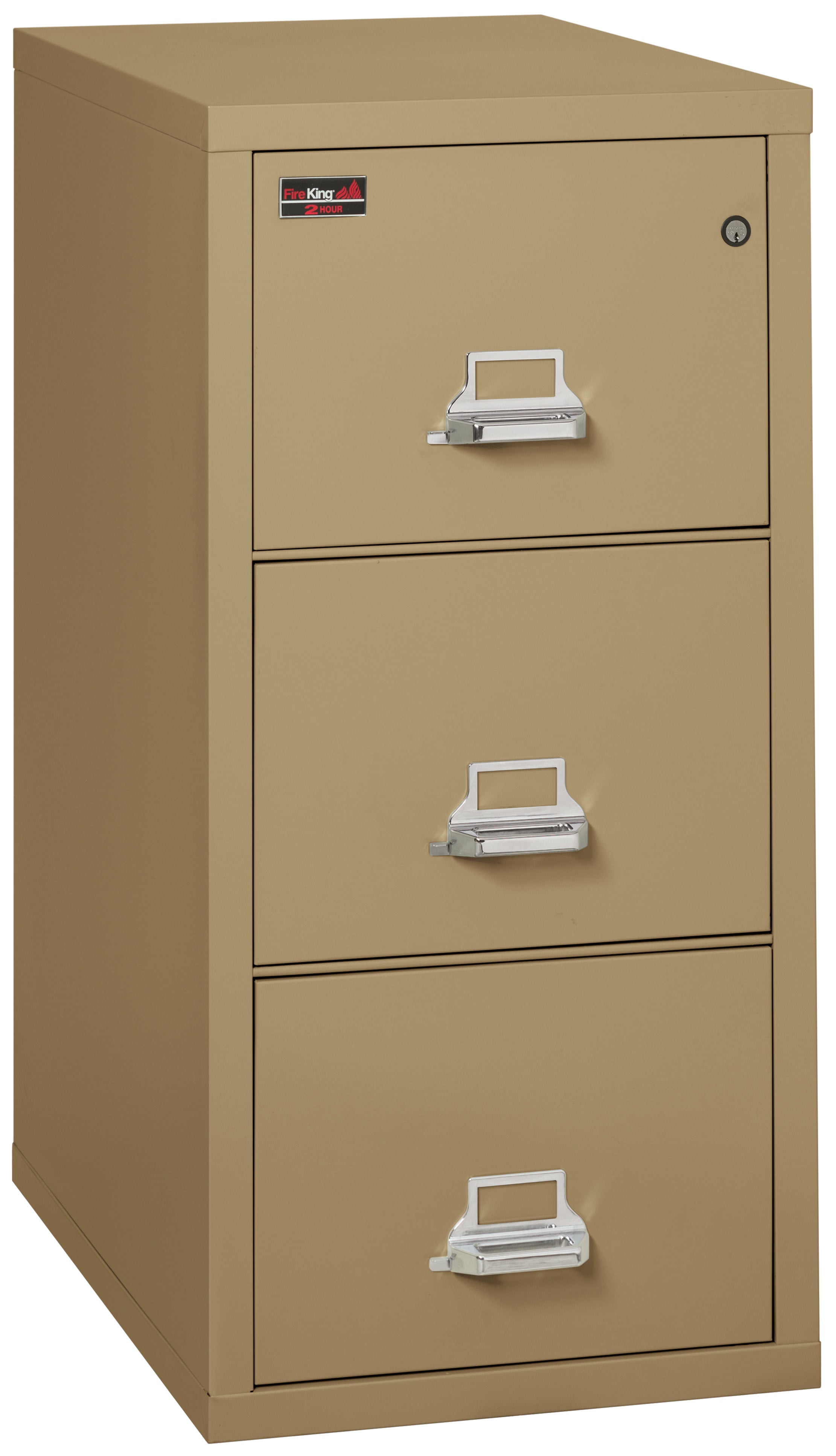 2 Hour Fire Resistant File Cabinet - 2 Drawer Legal 32" depth (Sand)