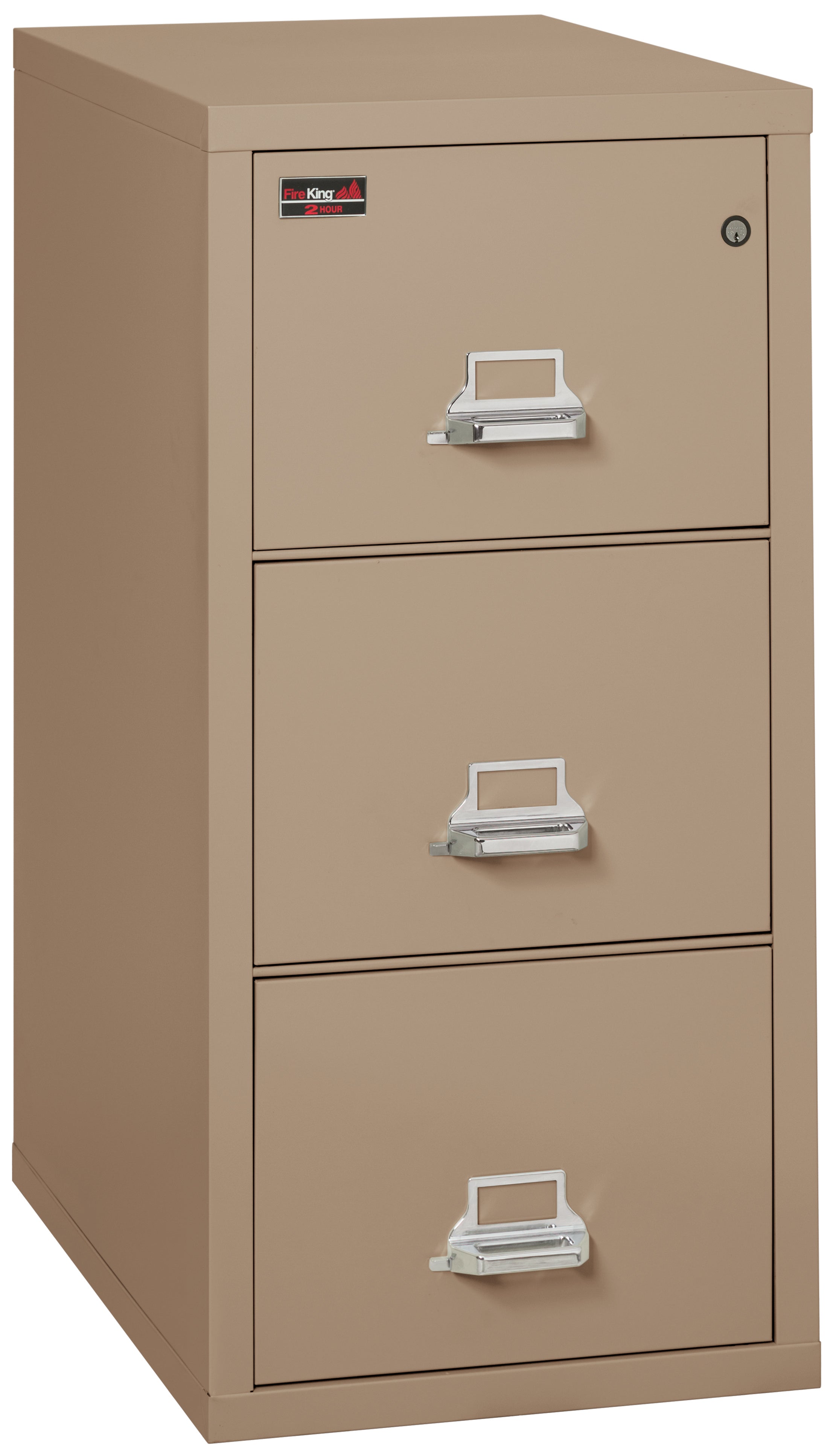 2 Hour Fire Resistant File Cabinet - 2 Drawer Legal 32" depth (Taupe)