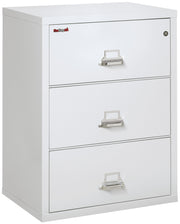 Fire Resistant File Cabinet - 3 Drawer Lateral 31" wide (Arctic White)