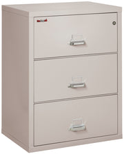 Fire Resistant File Cabinet - 3 Drawer Lateral 31" wide (Platinum)