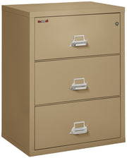 Fire Resistant File Cabinet - 3 Drawer Lateral 31" wide (Sand)