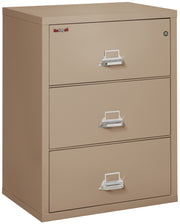 Fire Resistant File Cabinet - 3 Drawer Lateral 31" wide (Taupe)