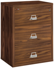 Fire Resistant File Cabinet - 3 Drawer Lateral 31" wide (Light Chestnut)