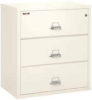 Fire Resistant File Cabinet - 3 Drawer Lateral 38" wide (Ivory White)
