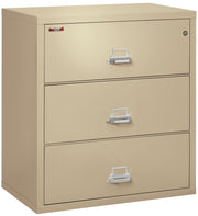 Fire Resistant File Cabinet - 3 Drawer Lateral 38" wide (Parchment)