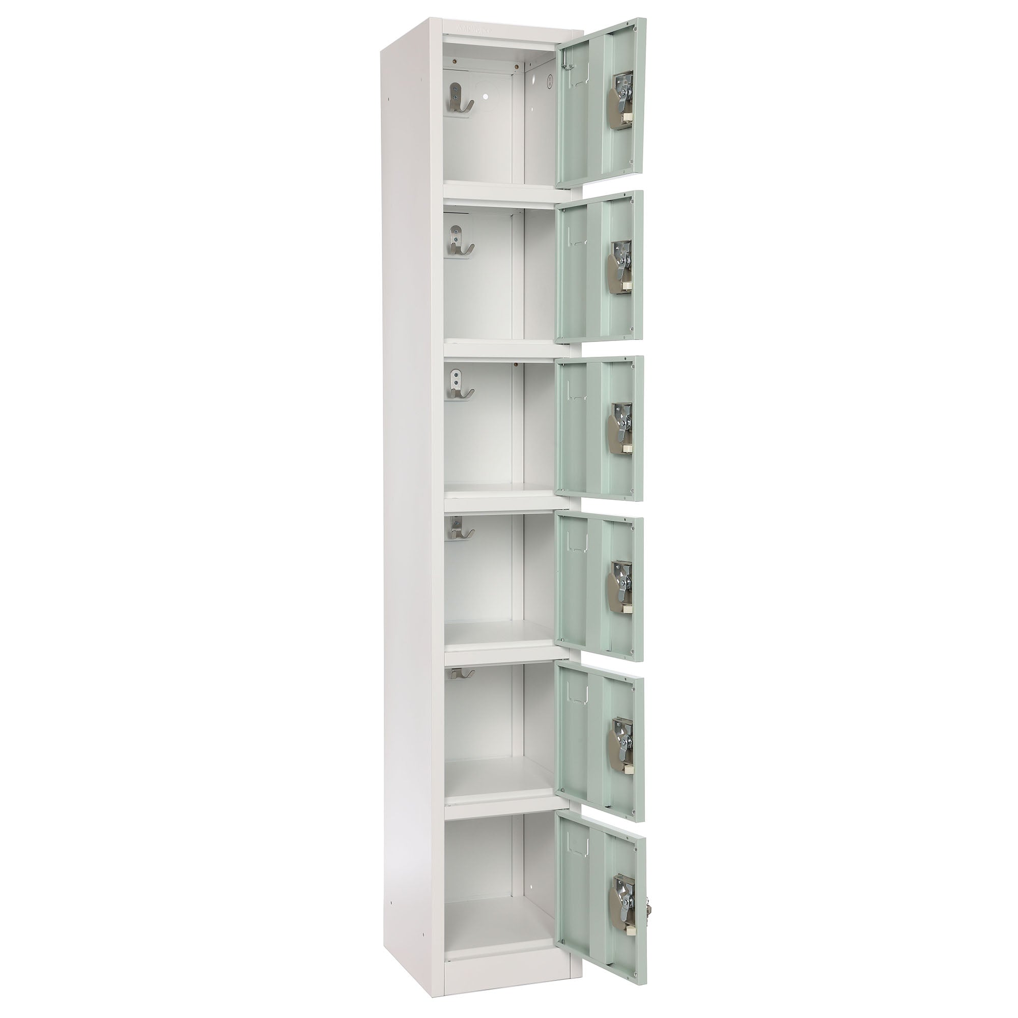Large 6 Door Locker – Misty Green 2-Pack