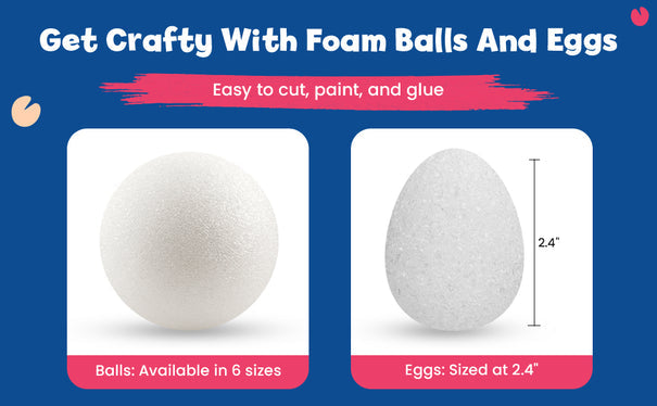 Hygloss Foam Bulk Pack - 36 of 4" Balls