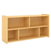 Toddler Compartment Storage, Assembled, Maple/Maple, 16"H x 50"W x 27"D