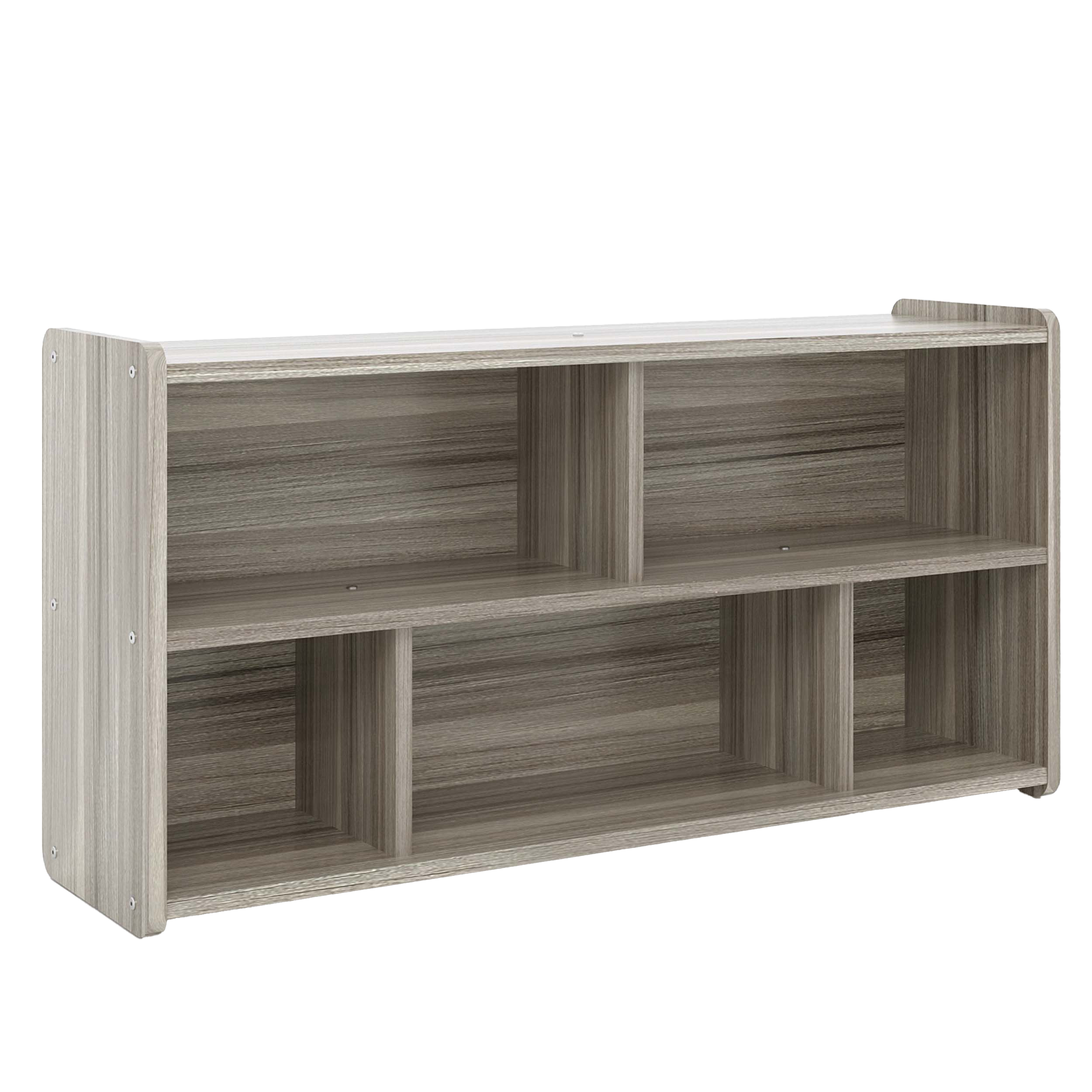 Toddler Compartment Storage, Assembled, Shadow Elm Gray, 16"H x 50"W x 27"D