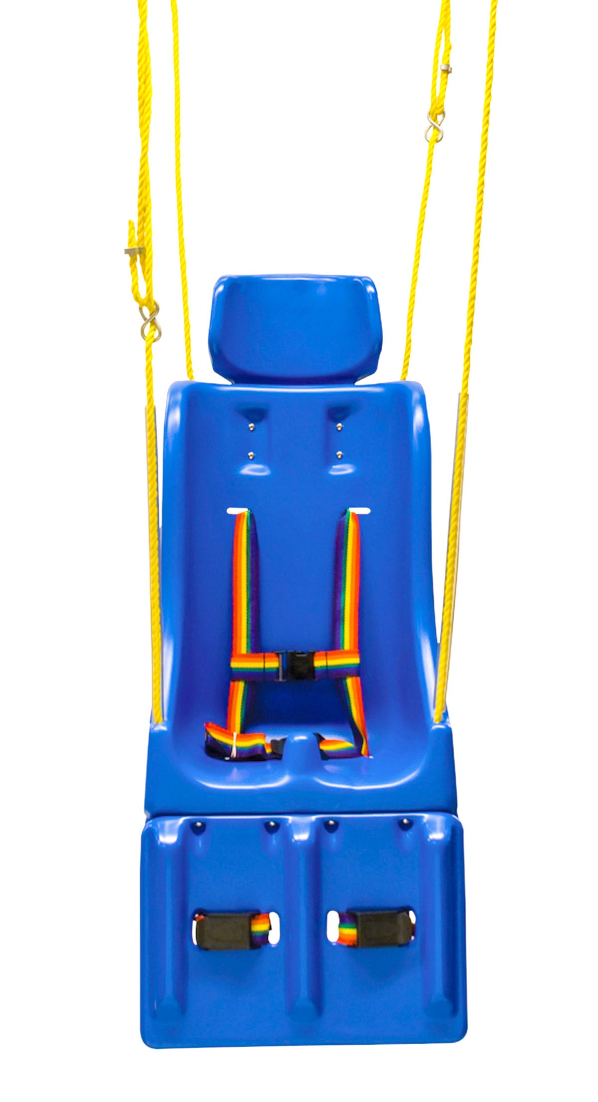 Full support swing seat with pommel, head and leg rest, small (child), with rope