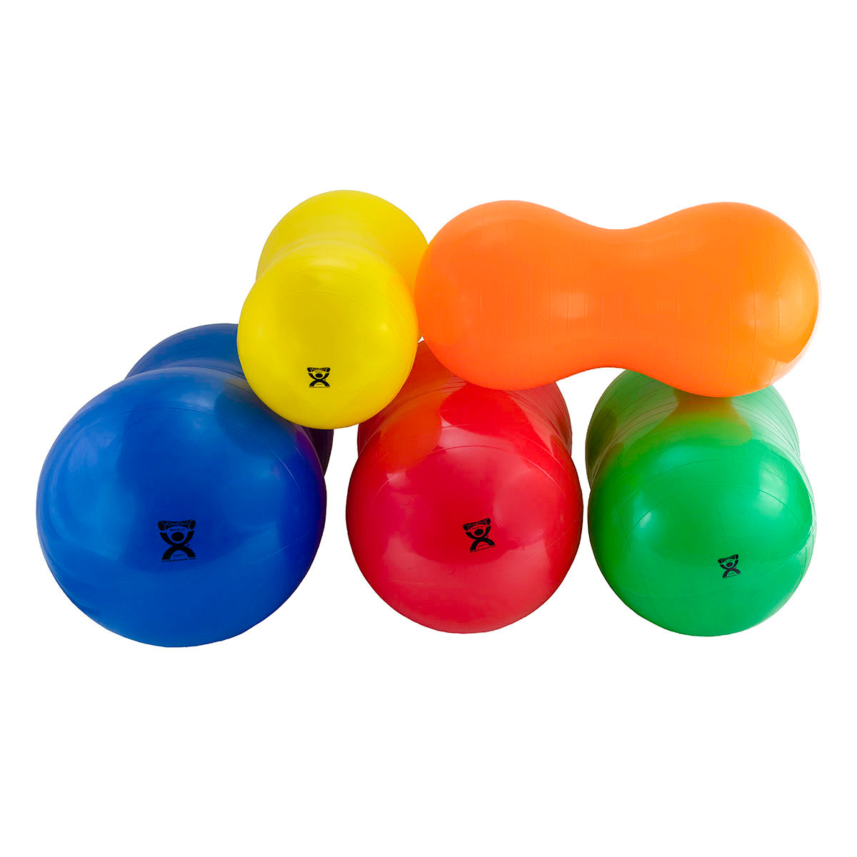 CanDo Inflatable Exercise Saddle Roll - Red - 28" Dia x 47" L (70 cm Dia x 120 cm L)