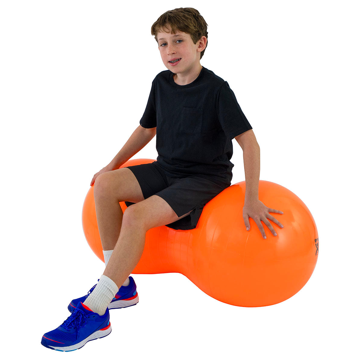CanDo Inflatable Exercise Saddle Roll - Orange - 20" Dia x 39" L (50 cm Dia x 100 cm L)
