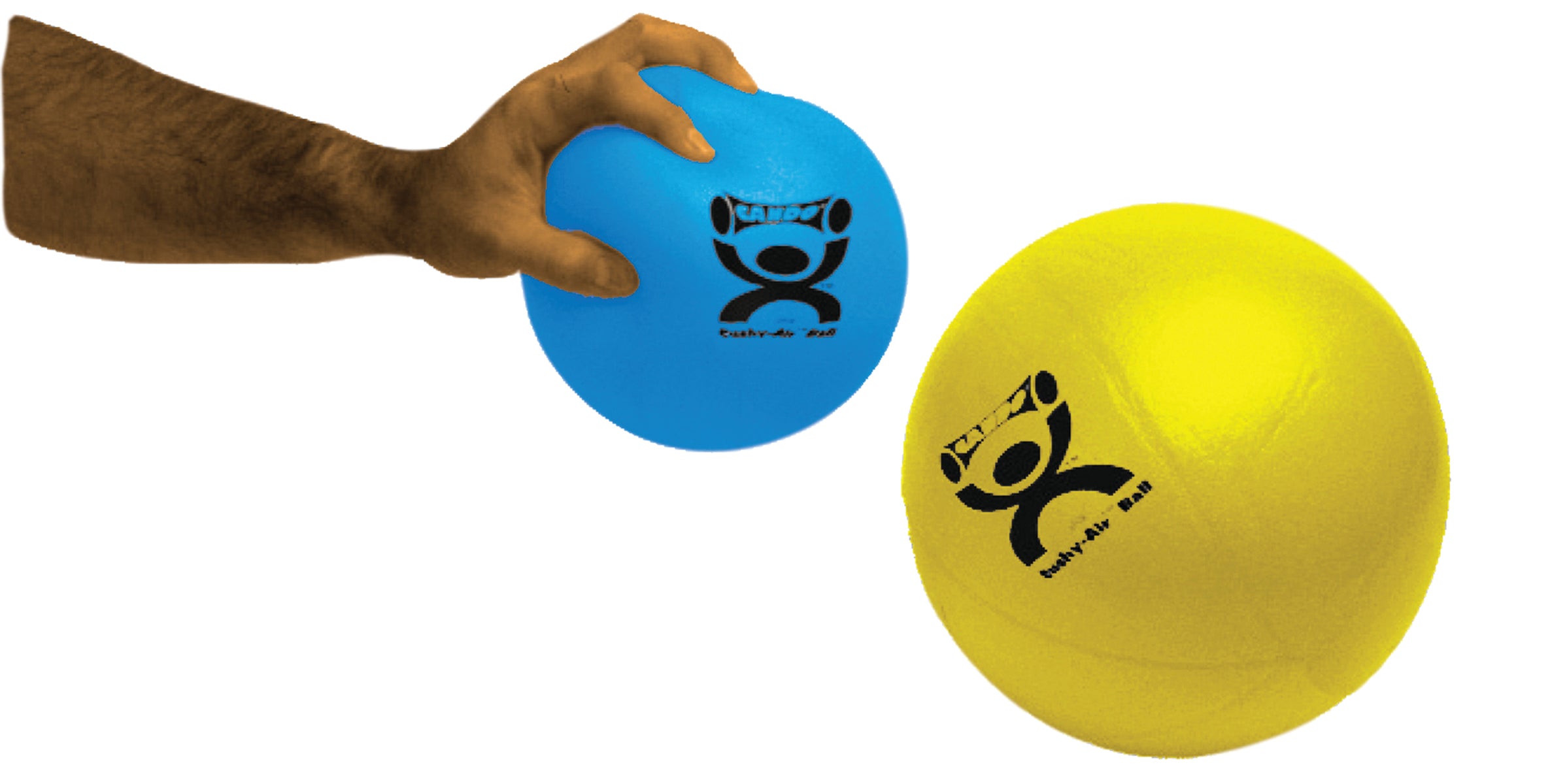 CanDo Cushy-Air Hand Ball - Black - 10" (25 cm)
