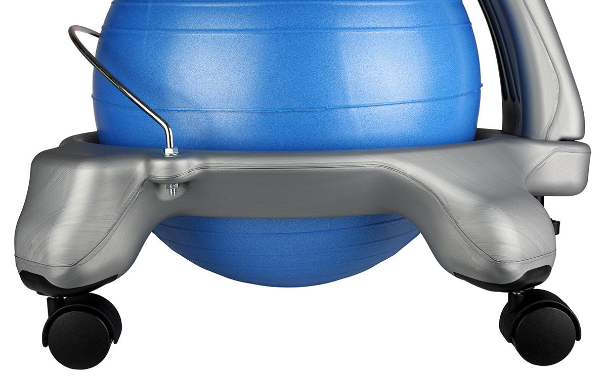 CanDo Ball Chair - Plastic - Mobile - with Back - Child Size - with 15" Blue Ball