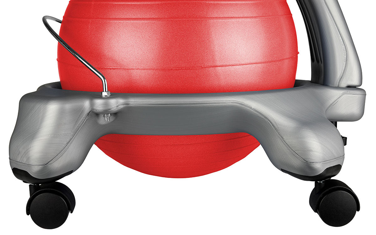 CanDo Ball Chair - Plastic - Mobile - with Back - Child Size - with 15" Red Ball