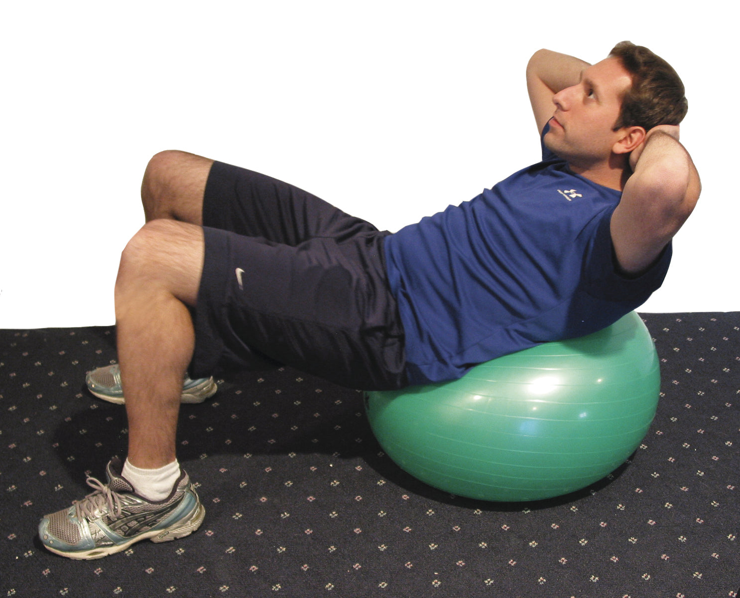 CanDo Inflatable Exercise Ball - Green - 26" (65 cm)