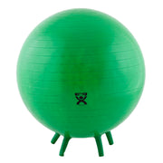 CanDo Inflatable Exercise Ball - with Stability Feet - Green - 26" (65 cm)