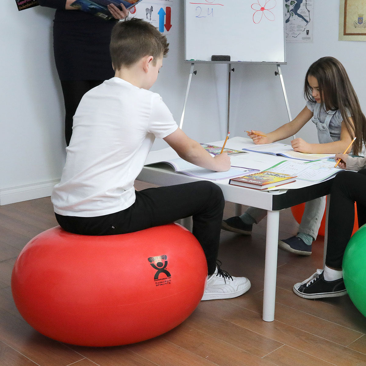 CanDo Donut Ball - Red - 30" Dia x 16" H (75 cm Dia x 40 cm H)