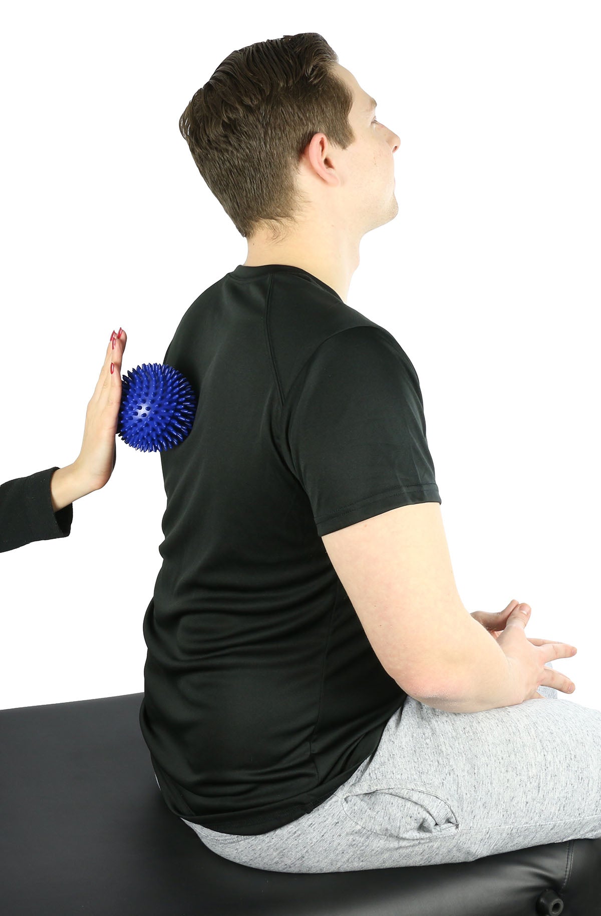 CanDo Massage Ball, 10 cm (4"), Blue, Case of 12