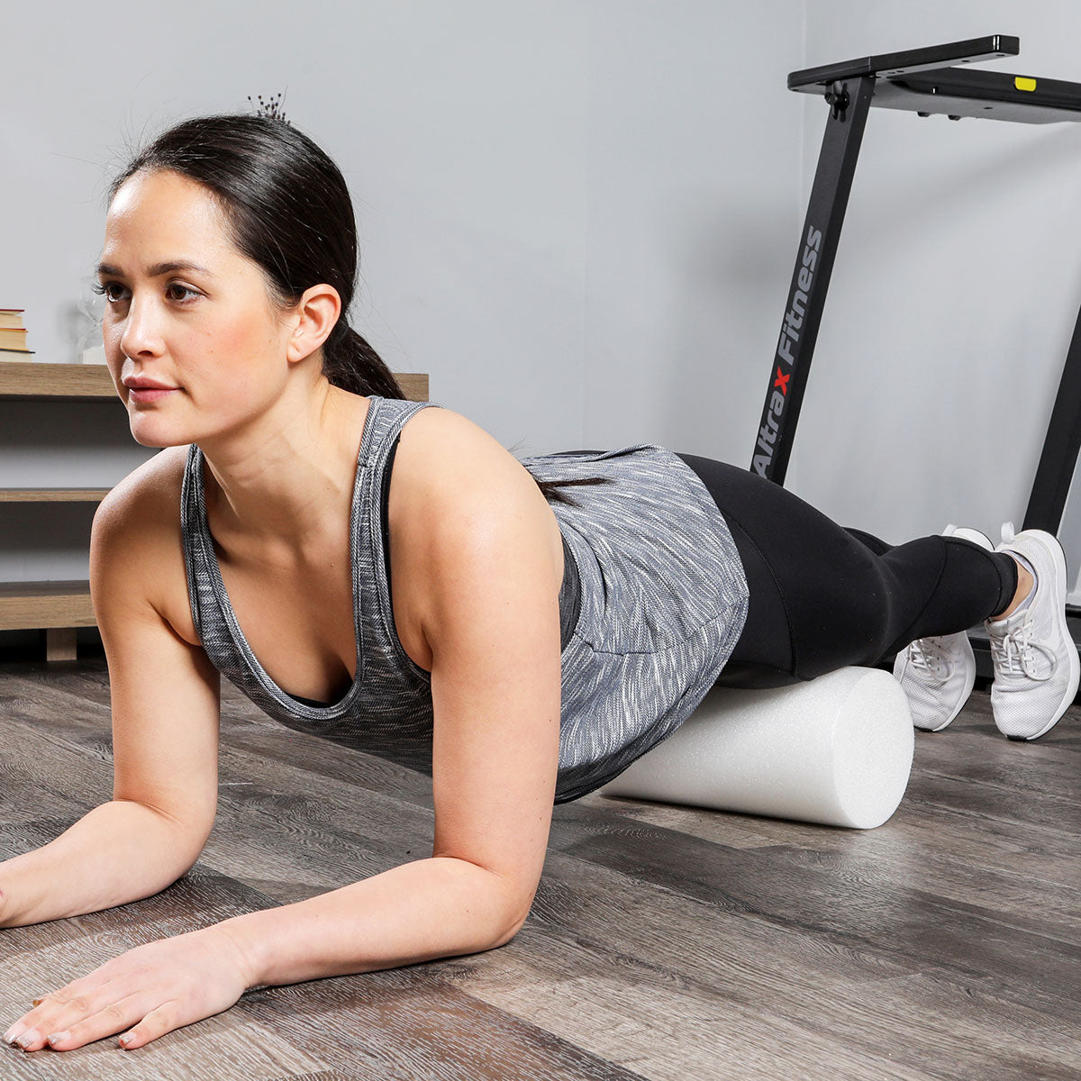 CanDo Foam Roller - White PE foam - 6" x 12" - Round