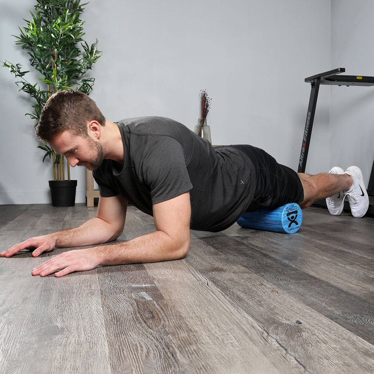 CanDo Foam Roller - Blue EVA Foam - Extra Firm - 6" x 36" - Round