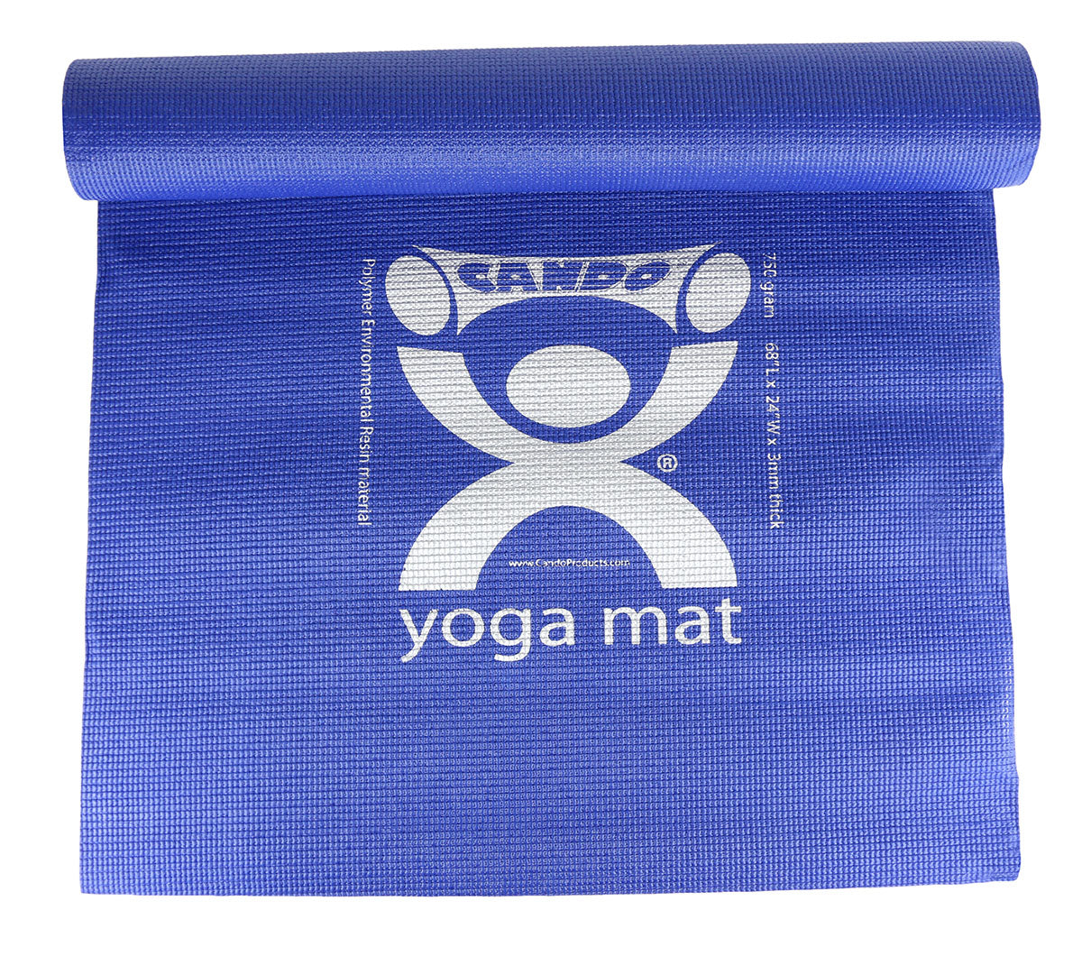 Cando Yoga Mat, Color Blue, 68" X 24" X 0.12"
