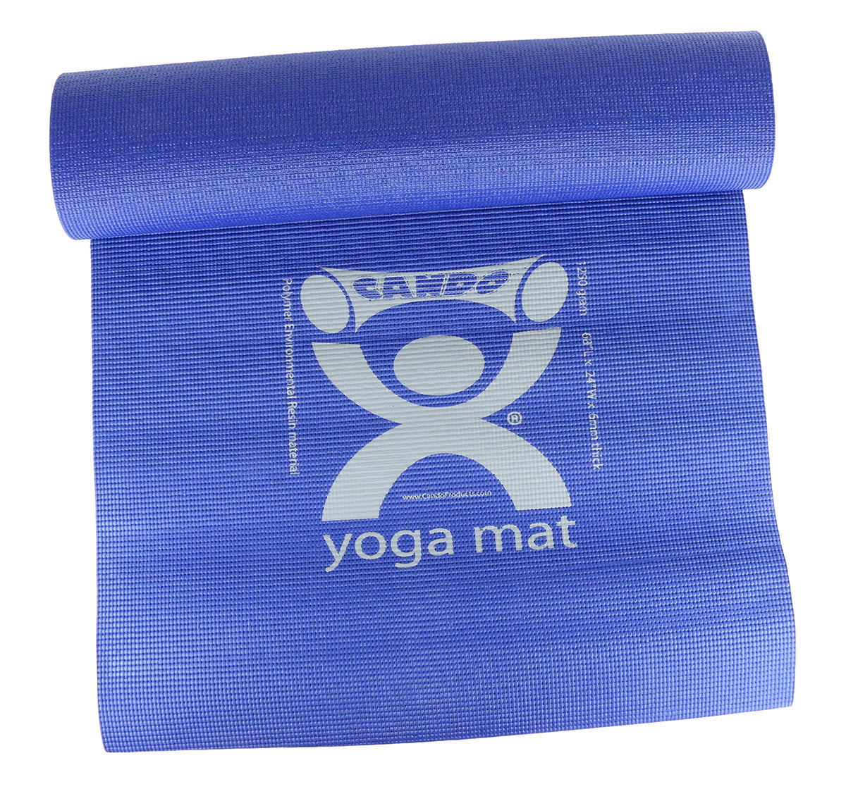 Cando Yoga Mat, Color Blue, 68" X 24" X 0.25", Case Of 12