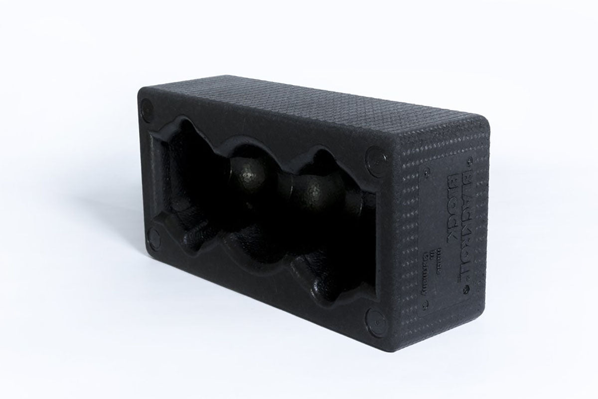 BLACKROLL BLOCK, 12"x 6" x 4", Black
