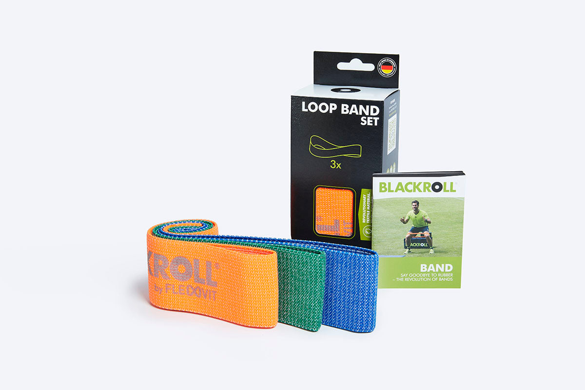 BLACKROLL Loop Band Set, 12",  1 each Light, Medium, and Strong Intensity