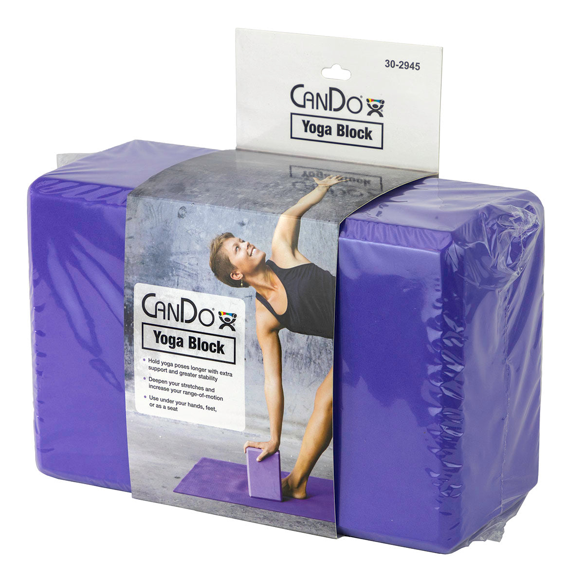CanDo Yoga Block, Purple