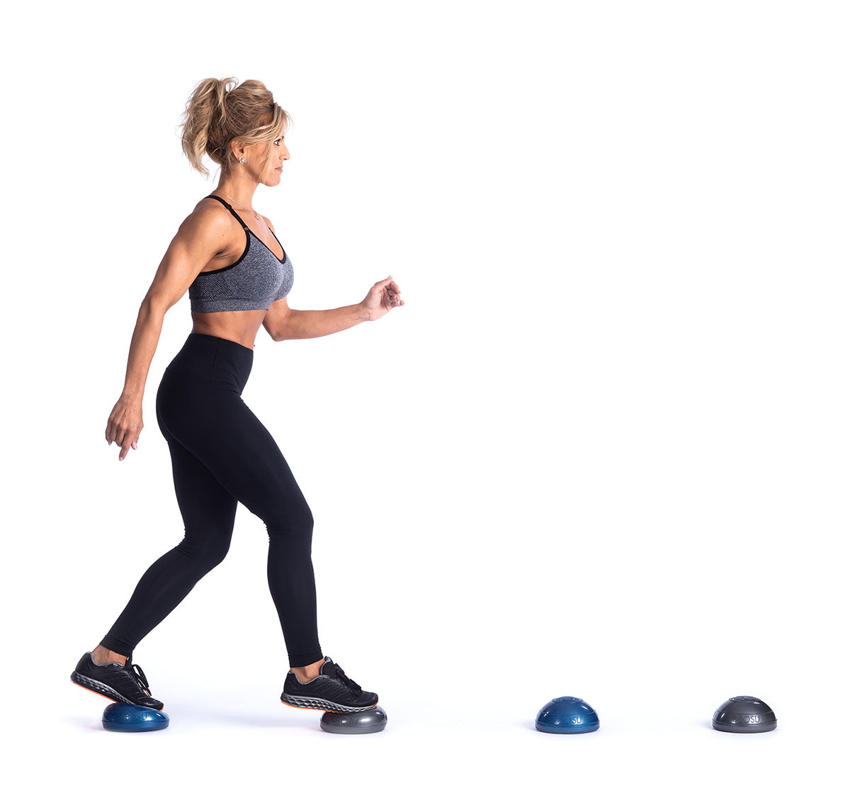 BOSU Balance Pod, Blue/Grey, Pack of 4