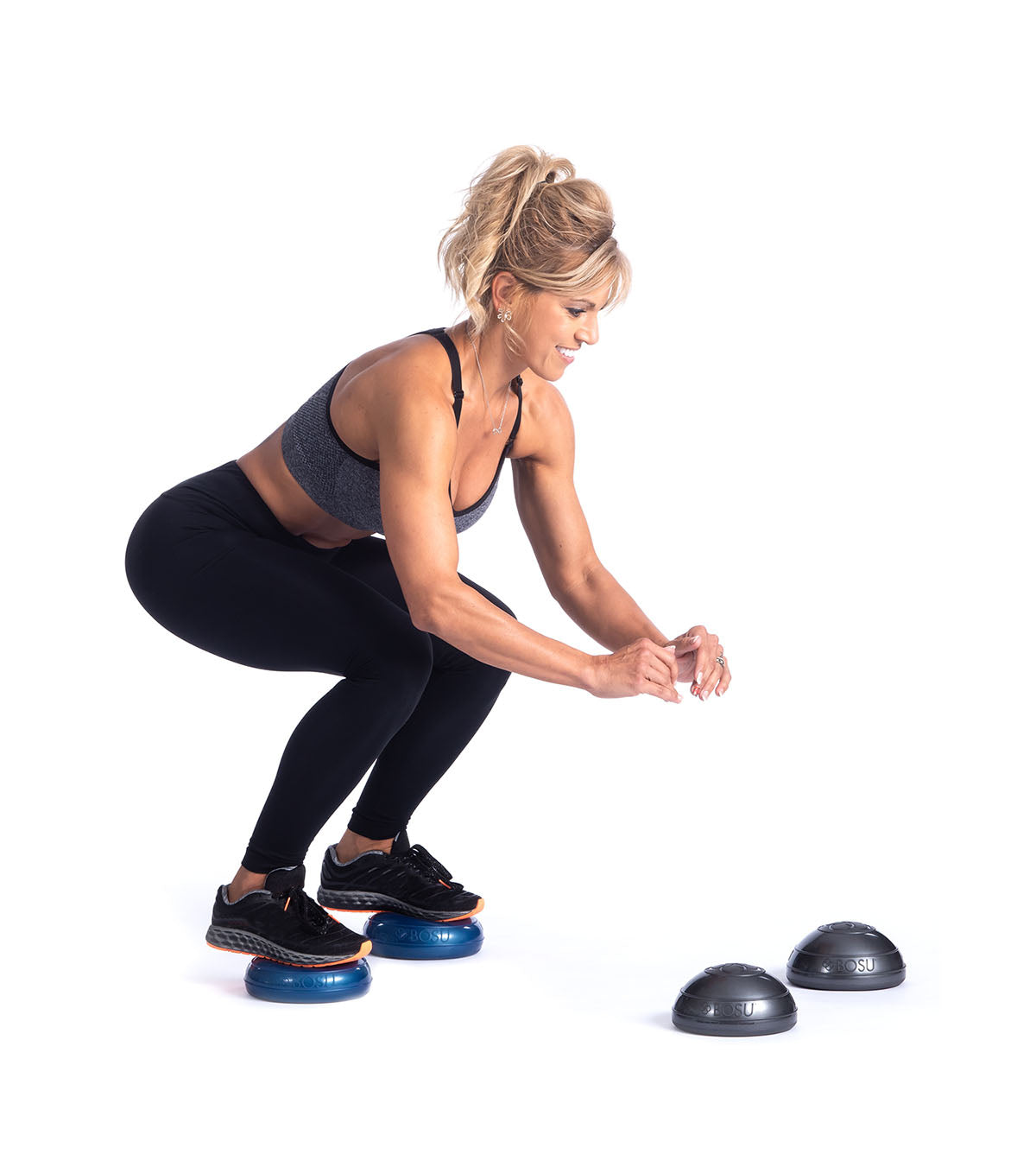 BOSU Balance Pod, Blue/Grey, Pack of 4