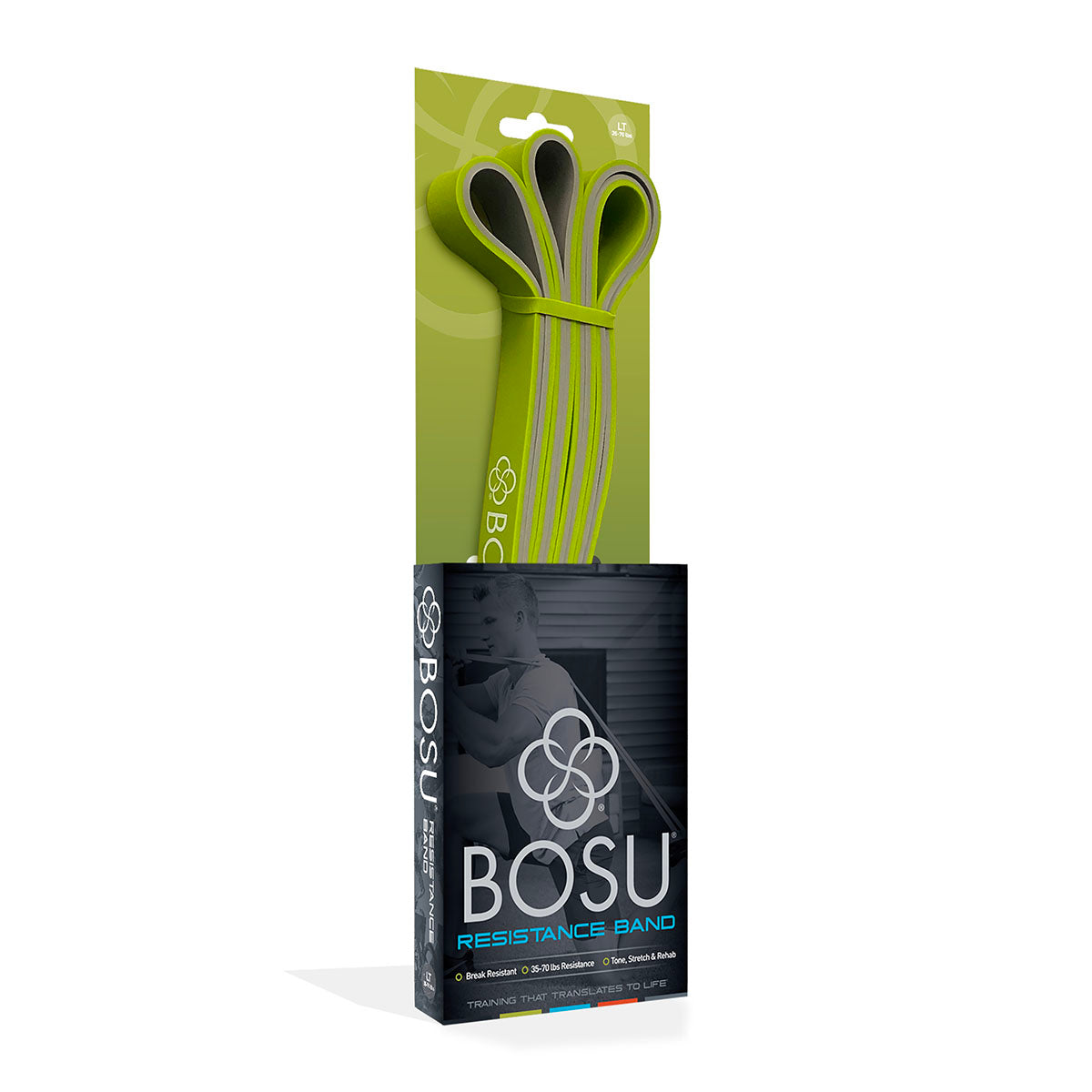 BOSU Resistance Band, Light (Lime Green)