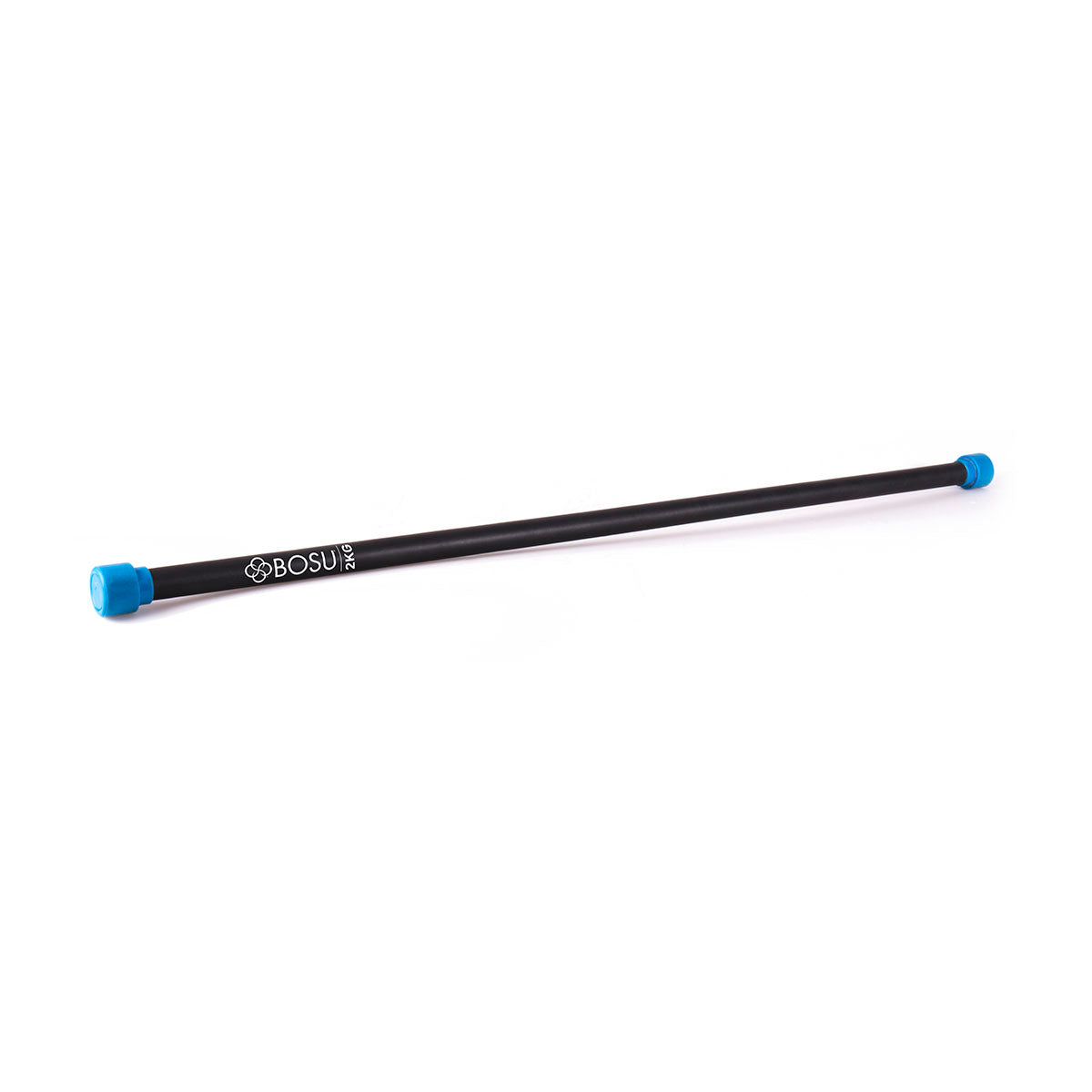 BOSU Weighted Bar, Black Bar with Blue End Caps, 2 kg (4.4 lbs.)