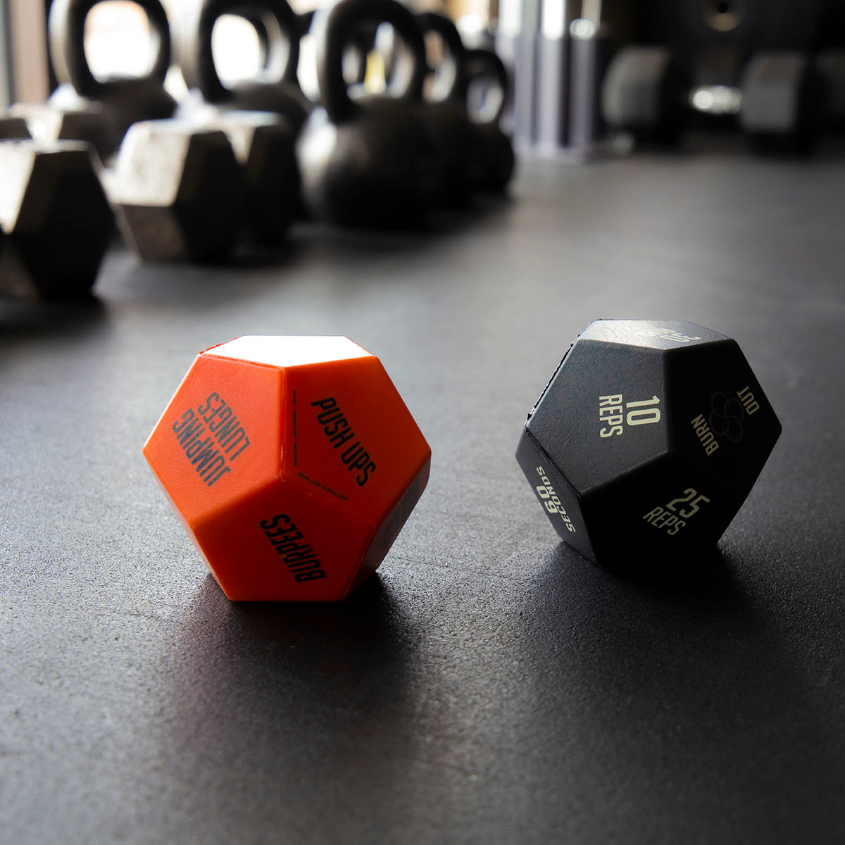 BOSU Exercise Dice, Orange/Black, Pack of 2