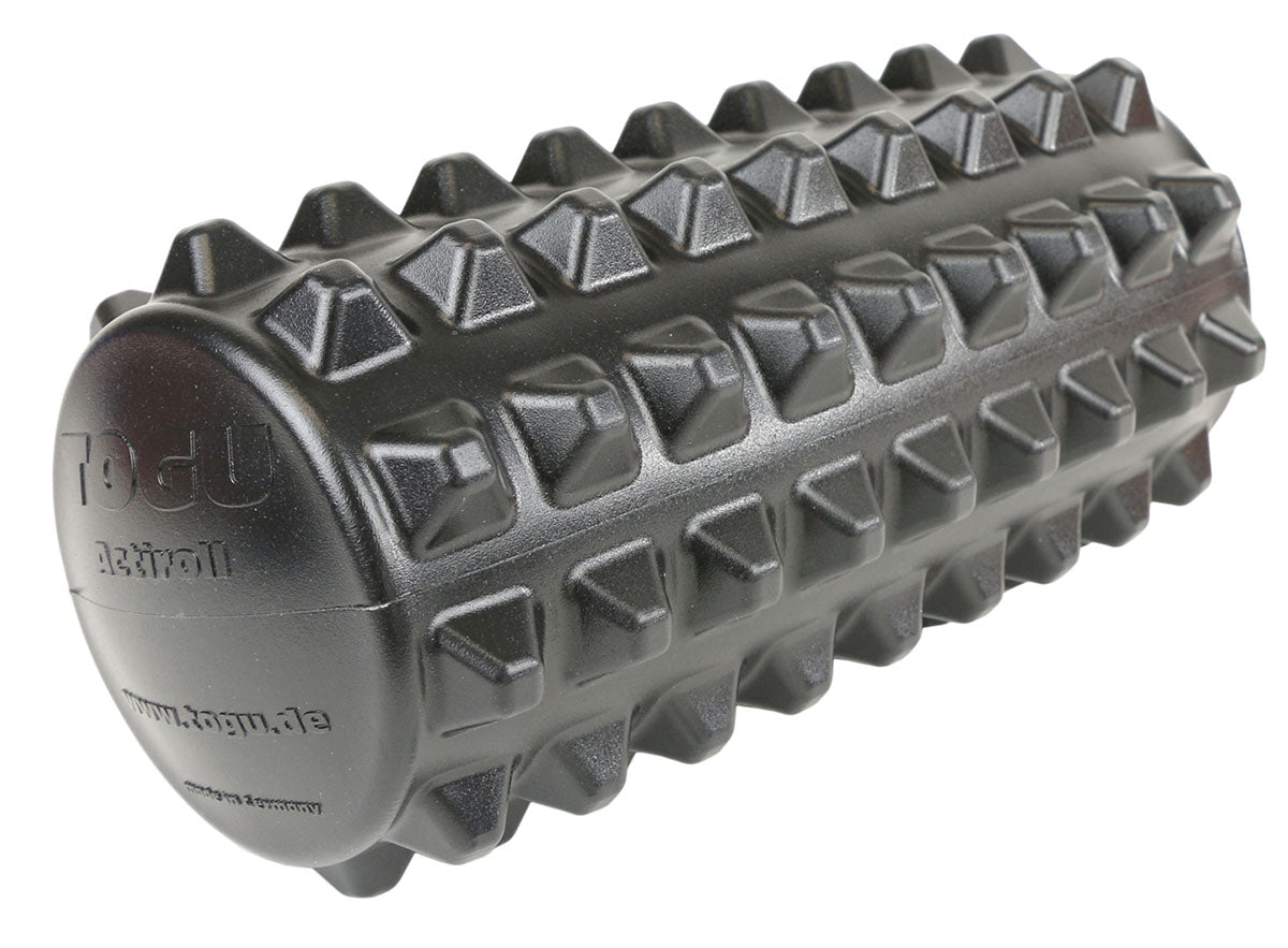 Actiroll Spiked Massage Roller, Short - 12" x 5" - Black