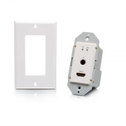 30021 4K HDMI HDBaseT & RS232 IR Single Gang Wall Plate Transmitter