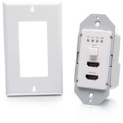 Dual Hdmi Hdbaset + Rs232 Over Cat Extender Single Gang Wall Plate Transmitt