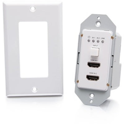 Dual Hdmi Hdbaset + Rs232 Over Cat Extender Single Gang Wall Plate Transmitt