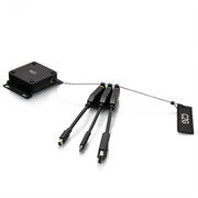 30029 Retractable 4K HDMI Dongle Adapter Ring - Color Coded MDP, DP, USB C - Black