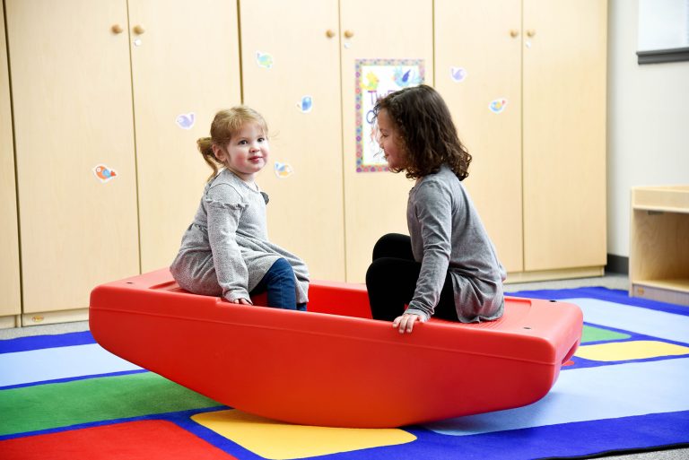 Red Rocker/Toddler Bridge without Bridge Rails