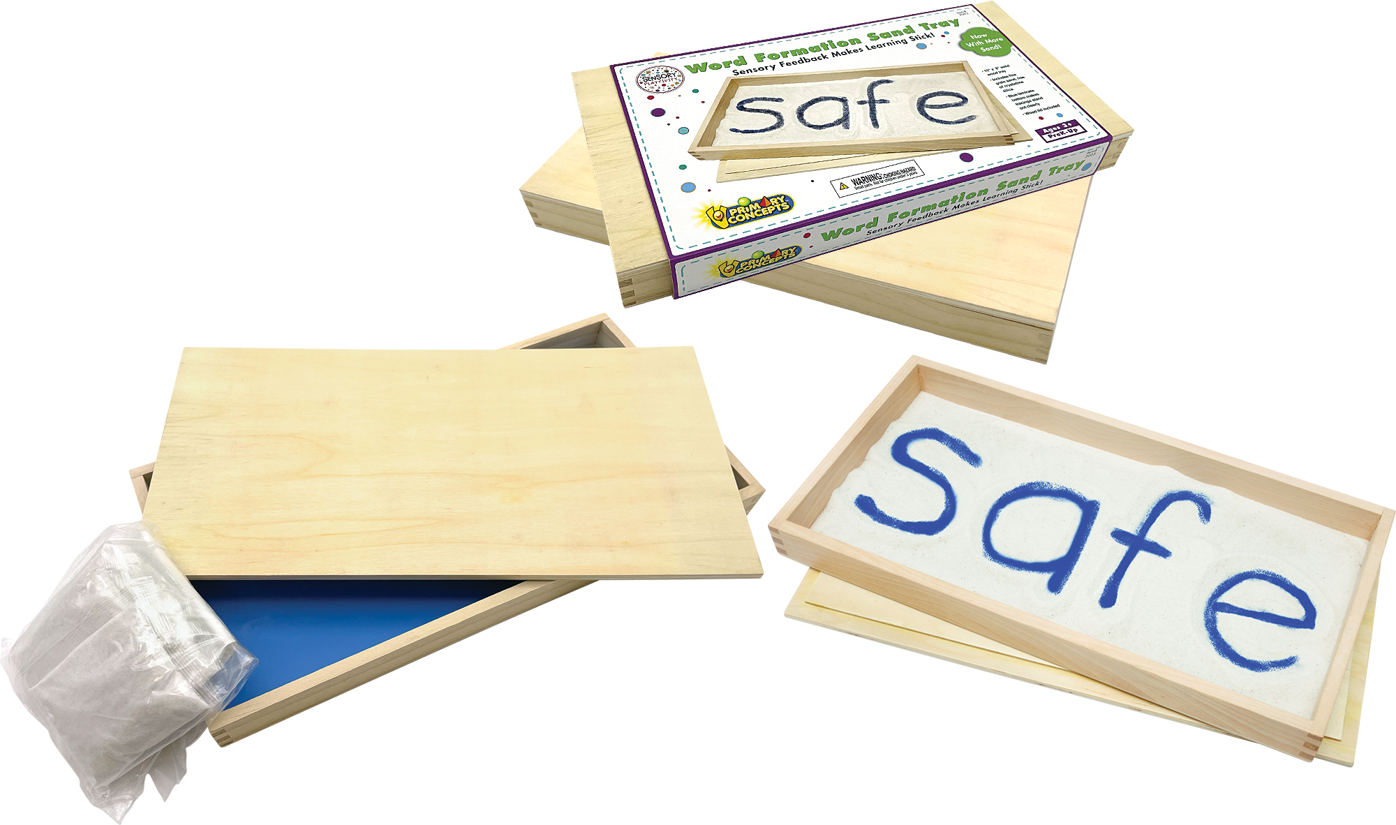 Sensory Playtivity™ Word Formation Sand Trays (Set of 4)