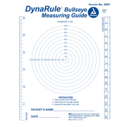 DynaRule Bullseye Measuring Guide - 250 pcs per Box/5 Boxes per Case