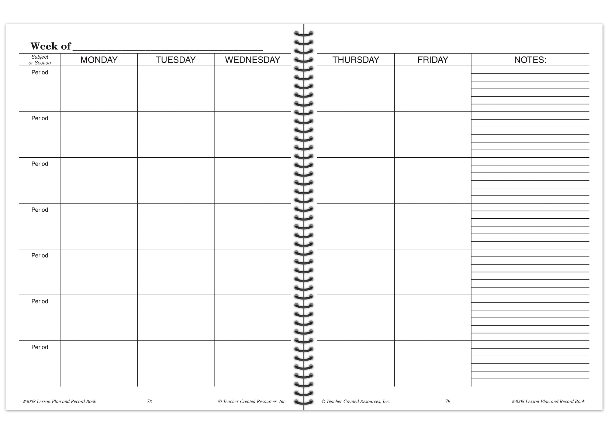 Lesson Plan and Record Book