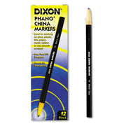 Phano China Markers, Black, Pack of 12