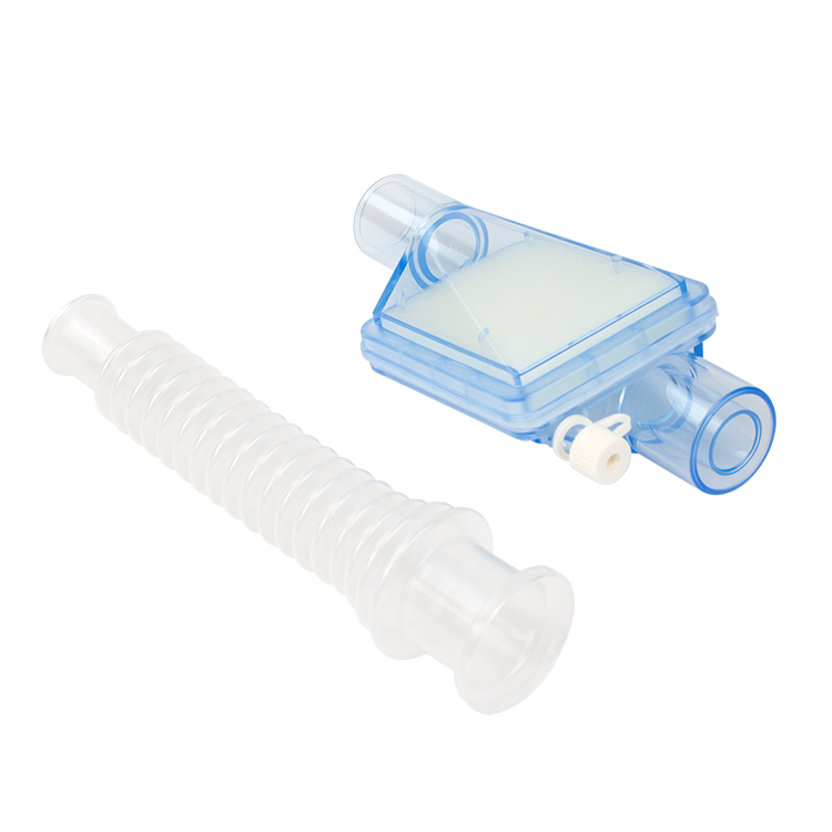 Hygroscopic Condenser Humidifier (HMEF) 1500, BV Filter, CO2, with Flex Tube,  - 25 per Case