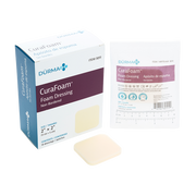 CuraFoam - Foam Dressing, 2" x 2" - 10 pcs per Box/12 boxes per Case