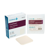 CuraFoam - Foam Dressing, 6" x 6" - 10 pcs per Box/12 boxes per Case