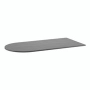 OfficeSource OS Laminate 66"W Bullet Top - Coastal Gray