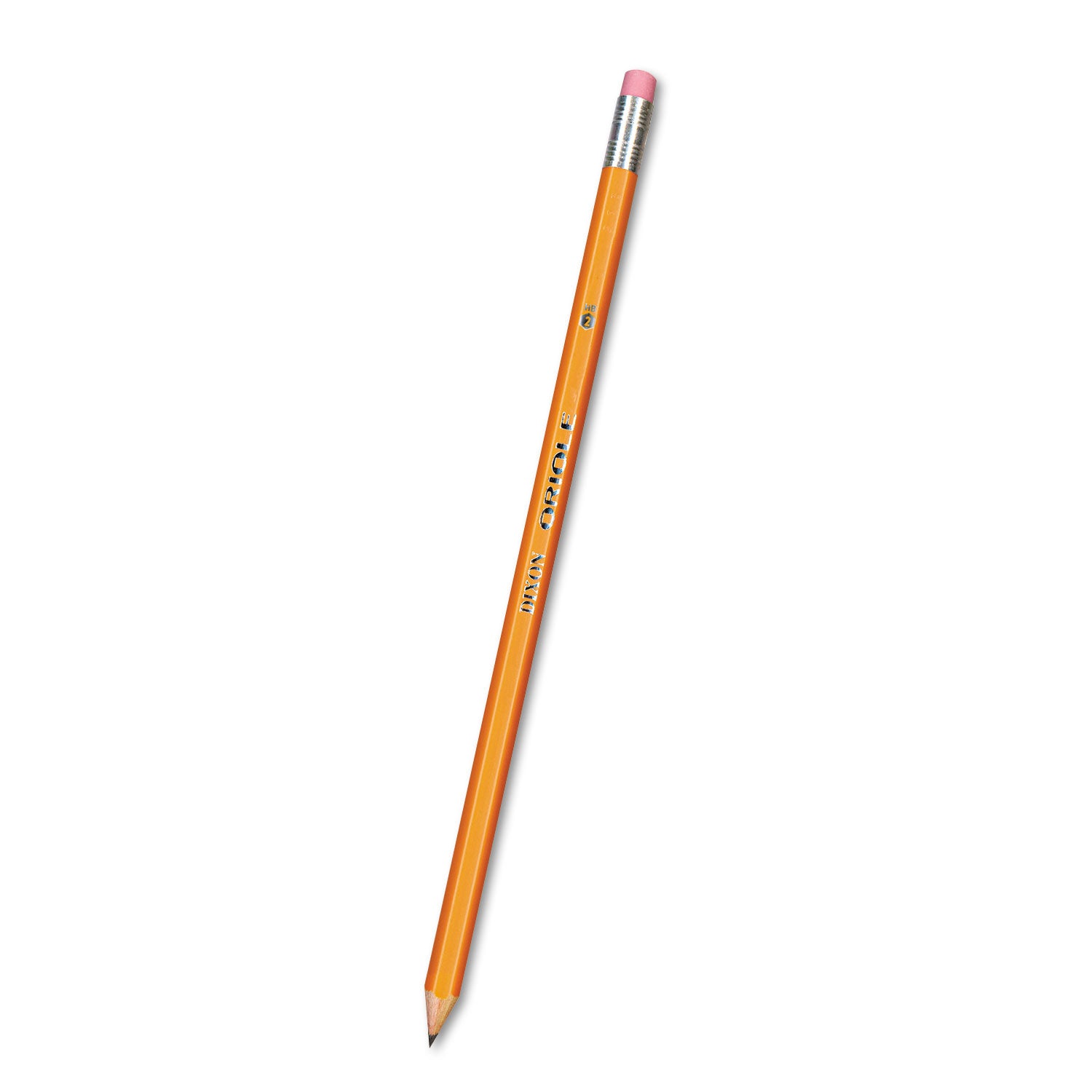 Dixon Wood-Cased Pencils - Black Lead - #2 - Yellow Wood Barrel - 1 Dozen